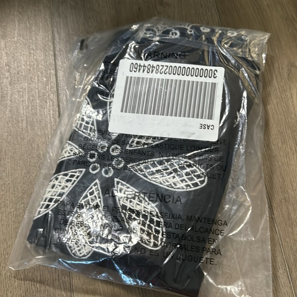 NWT! By Anthropologie Black Eyelet Dress - Size Large 🏀 - Picture 5 of 5